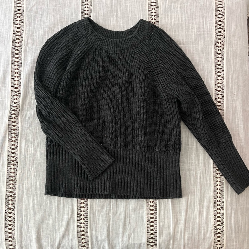 Dark gray knit sweater